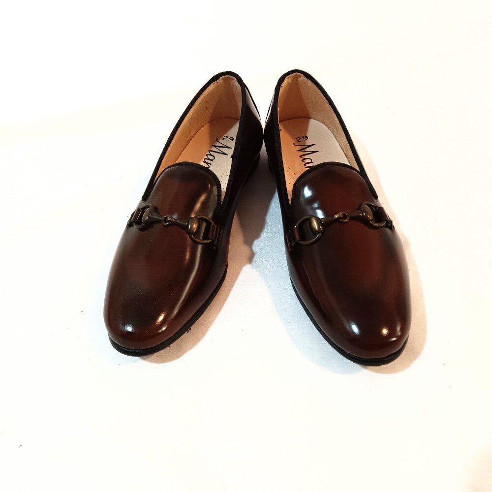 Classic Brown Kids Dress Shoes